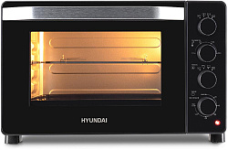 Мини-печь Hyundai MIO-HY081 38л. 2000Вт серебристый/черный