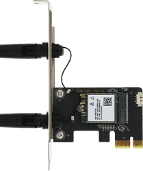 Сетевой адаптер Wi-Fi + Bluetooth Mercusys MA70XE AX1800 PCI Express (ант.внеш.несъем.) 2ант.