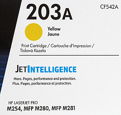 Картридж лазерный HP 203A CF542A желтый (1300стр.) для HP M254/280/281
