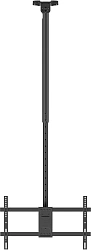 Кронштейн для телевизора Ultramounts UM961 черный 43"-86" макс.60кг потолочный поворот и наклон