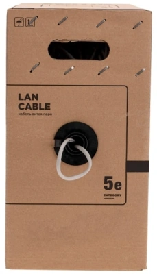 Кабель информационный Rexant 01-0146-R кат.5E F/UTP 4 пары 24AWG PVC внешний 305м черный