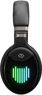 Гарнитура накладные Digma BT-16 черный беспроводные bluetooth оголовье (BT-16B)