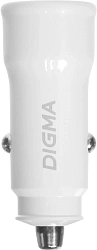 Автомобильное зар./устр. Digma DGC2С 20W 3A (PD+QC) USB-C/USB-A белый (DGC2C0HX12WH)