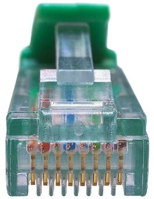Патч-корд Suprlan 10-0159 UTP RJ-45 вил.-вилка RJ-45 кат.5E 3м зеленый LSZH 26AWG