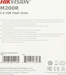 Флеш Диск Hikvision 8GB M200R Hiksemi HS-USB-M200R/8G USB2.0 черный