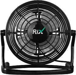 Вентилятор настольный RIX RDF-1500USB 2.5Вт скоростей:1 черный