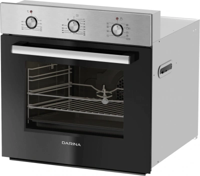 Духовой шкаф Электрический Darina 0U5 BDE 112 705 X нержавеющая сталь/стекло черное