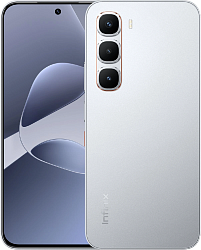 Смартфон Infinix X6885 Hot 60 pro 256Gb 8Gb серебристый титан моноблок 3G 4G 2Sim 6.78" 1220x2712 Android 15 50Mpix 802.11 a/b/g/n/ac NFC GPS Protect FM microSD max2048Gb