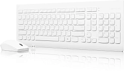 Клавиатура + мышь Lenovo 510 клав:белый мышь:белый USB беспроводная BT (GX31F38001)