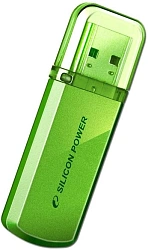 Флеш Диск Silicon Power 32Gb Helios 101 SP032GBUF2101V1N USB2.0 зеленый