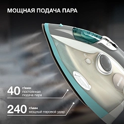 Утюг Hyundai H-SIP2700 2700Вт белый/серый