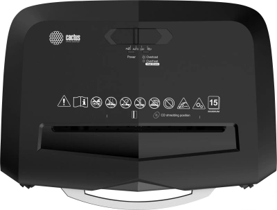 Шредер Cactus CS-SH-15-20-4X35 (секр.P-4) фрагменты 15лист. 20лтр. скрепки скобы пл.карты CD