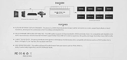 Сплиттер аудио-видео Premier 5-872-8V2 HDMI (f)/8xHDMI (f) черный