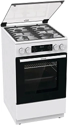 Плита Газовая Gorenje GGI5C23WF белый (стеклянная крышка) реш.чугун