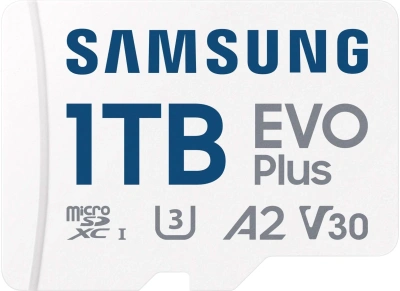 Флеш карта microSDXC 1TB Samsung MB-MC1T0SA EVO Plus V30 A2 + adapter