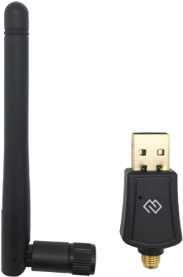 Сетевой адаптер Wi-Fi Digma DWA-AC600E AC600 USB 2.0 (ант.внеш.съем) 1ант.