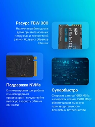 Накопитель SSD Silicon Power PCIe 3.0 x4 512GB SP512GBP34A60M28 M-Series M.2 2280