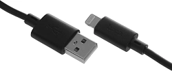 Кабель Hoco X88 Gratified USB (m)-Lightning (m) 1м черный коробка