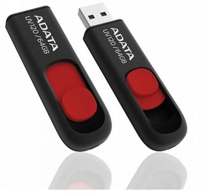 Флеш Диск A-Data 64GB Classic C008 AC008-64G-RKD USB2.0 красный/черный