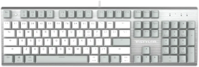 Клавиатура A4Tech Fstyler FS100 Neon механическая серый USB for gamer LED (FS100)