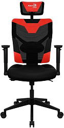 Кресло игровое Aerocool Guardian черный/красный сиденье черный экокожа/сетка с подголов. крестов. нейлон