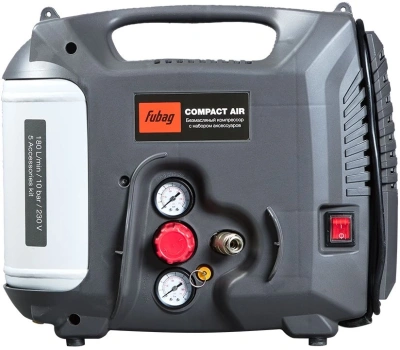 Компрессор поршневой Fubag Compact Air безмасляный 180л/мин 5л 1300Вт серый/белый