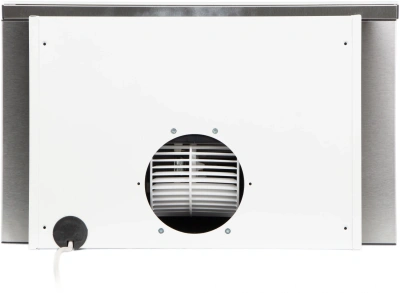 Вытяжка встраиваемая Elikor Интегра Glass 50Н-400-В2Д нержавеющая сталь/стекло белое управление: кнопочное (1 мотор)