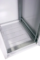 Шкаф серверный ЦМО (ШТК-Э-42.8.10-44АА) напольный 42U 800x1000мм пер.дв.перфор. задн.дв.перфор. 2 бок.пан. направл.под закл.гайки 710кг серый 915мм 114кг 180град. 1987мм IP20 сталь