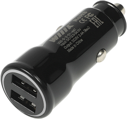 Автомобильное зар./устр. Wiiix UCC-5-2-01-ANT 2.4A (PD) 2xUSB универсальное черный