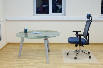 Коврик напольный Бюрократ -1084543 прямоугольный глянцевый для паркета/ламината полипропилен 120х90см