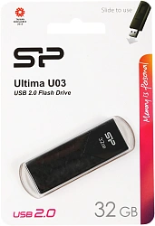 Флеш Диск Silicon Power 32Gb Ultima U03 SP032GBUF2U03V1K USB2.0 черный