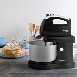 Миксер стационарный Vitek VT-1417 ST 700Вт черный/хром