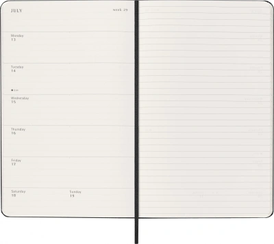 Еженедельник Moleskine CLASSIC WKNT Large 130х210мм 144стр. черный