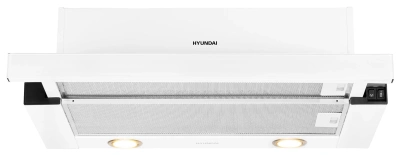 Вытяжка встраиваемая Hyundai HBH 6232 W белый управление: кулисные переключатели (1 мотор)