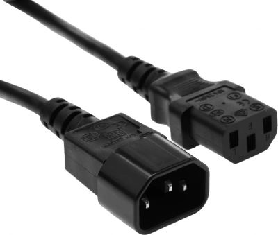 Кабель-удлинитель Premier 5-284 IEC C13 IEC C14 1.8м (5-284(0.5) 1.8) черный (Bulk)