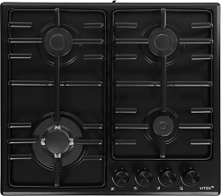 Газовая варочная поверхность Vitek VGH 6410W MBK черный матовый