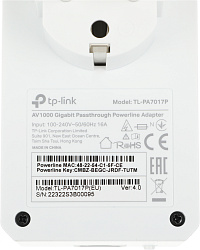 Сетевой адаптер HomePlug AV TP-Link TL-PA7017P KIT AV1000 Gigabit Ethernet (упак.:2шт)