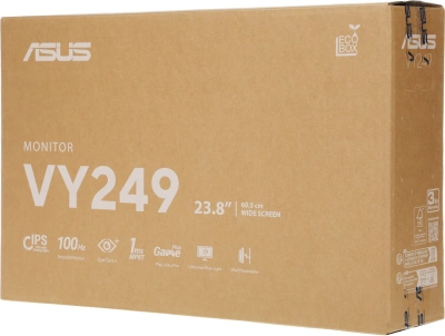 Монитор Asus 23.8" VY249HF черный IPS LED 16:9 HDMI матовая 250cd 178гр/178гр 1920x1080 100Hz FHD 3.4кг