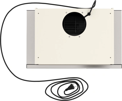 Вытяжка встраиваемая Elikor Интегра Glass 50Н-400-В2Д нержавеющая сталь/стекло бежевое управление: кнопочное (1 мотор)