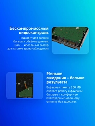 Жесткий диск Seagate SATA-III 8TB ST8000VX009 Surveillance Skyhawk 4KN (7200rpm) 256Mb 3.5"