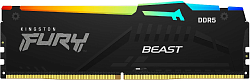 Память DDR5 16GB 6400MHz Kingston KF564C32BBA-16 Fury Beast RGB RTL Gaming PC5-51200 CL32 DIMM 288-pin 1.4В single rank с радиатором Ret