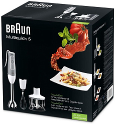 Блендер погружной Braun MQ535 600Вт белый/серый
