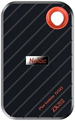 Накопитель SSD Netac USB-C 2000GB NT01ZX20II-2T0-32BK ZX20 II черный
