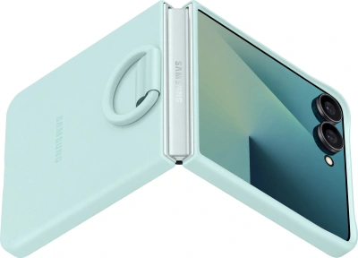 Чехол (клип-кейс) Samsung для Samsung Galaxy Z Flip7 Ring Case Z Flip7 мятный (EF-PF766TMEGRU)