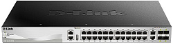Коммутатор D-Link DGS-3130-30TS/B1A (L3) 24x1Гбит/с 2x10Гбит/с 4xКомбо(10GBase-T/SFP+) 4SFP+ управляемый