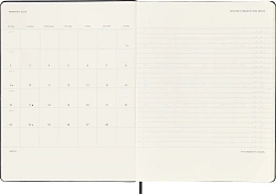 Еженедельник Moleskine PRO VERTICAL XL 190х250мм 264стр. черный