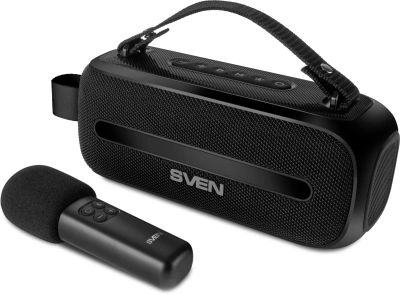 Колонка порт. Sven АС PS-255 черный 12W 1.0 BT/USB 3600mAh (SV-022563)