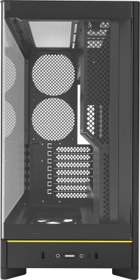 Корпус Montech HS02 черный без БП ATX 4x140mm 2xUSB3.0 1xUSB3.1 audio bott PSU