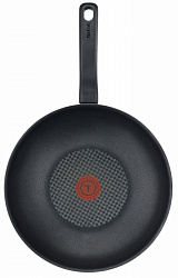Сковорода ВОК (WOK) Tefal Resist D5161953 круглая 28см ручка несъемная (без крышки) черный (2100113629)
