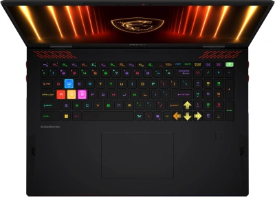 Ноутбук MSI Raider HX AI A2XWIG-204RU Core Ultra 9 285HX 64Gb SSD4Tb NVIDIA GeForce RTX5080 16Gb 18" IPS UHD+ (3840x2400) Windows 11 Home black WiFi BT Cam (9S7-182462-204)